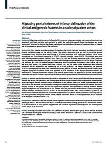 Migrating partial seizures of infancy: delineation of the clinical and genetic features in a national patient cohort