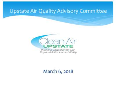 Upstate Air Quality Update