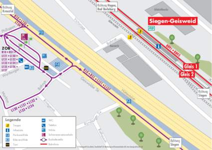 Richtung Hagen, Bad Berleburg Richtung Kreuztal