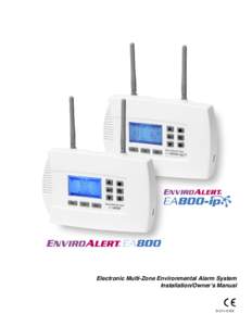Electronic Multi-Zone Environmental Alarm System Installation/Owner’s Manual D  Limitations of the Alarm System or Device