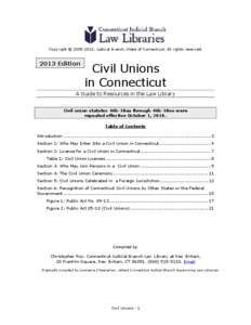 Civil Unions in Connecticut