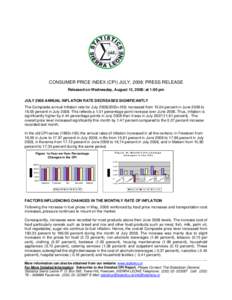 Africa / Consumer Price Index / Inflation / Makeni / Sierra Leone / Communist Party of India / Freetown / Price indices / Geography of Africa / Economics