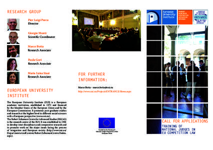 Academia / Political philosophy / International relations / EUDO / European University Institute / European Union / Competition law