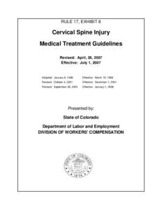 Alternative medicine / Pain / Spinal cord / Spinal cord injury / Traumatology / Physical therapy / Spinal disc herniation / Cervical collar / Acupuncture / Medicine / Health / Manipulative therapy