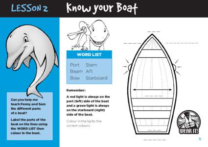 Water safety – marine safety activity book