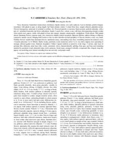 Flora of China 13: 126–[removed]CARRIEREA Franchet, Rev. Hort. (Paris) 68: [removed]. 山羊角树属 shan yang jiao shu shu Trees, dioecious (?sometimes monoecious), deciduous; stipules minute, very early caduco