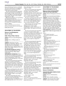 Federal Register / Vol. 68, No[removed]Friday, October 10, [removed]Notices Roosevelt National Forests, to identify the forest boundaries for management purposes and to prevent a possible home improvement trespass. The plat