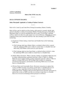 Finance / Stock market / Regulation NMS / United States Securities and Exchange Commission / Straddle / Order / Options strategies / Financial economics / Options / Investment