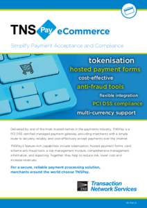 eCommerce Simplify Payment Acceptance and Compliance tokenisation hosted payment forms cost-effective