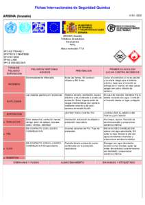 Nº CAS[removed]International Chemical Safety Cards (WHO/IPCS/ILO)