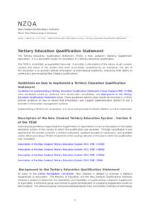 Diploma Supplement / Asia-Pacific Economic Cooperation / Diploma / Institute of technology / Education / Qualifications / Wānanga