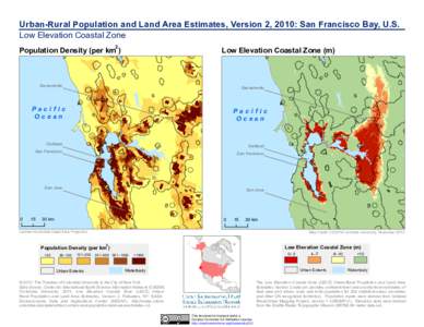 Urban-Rural Population and Land Area Estimates, Version 2, 2010: San Francisco Bay, U.S. 8@ 5. ?*= 287 8*<= *5