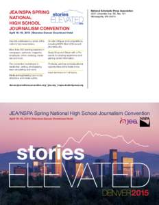 JEA/NSPA Spring National High School Journalism Convention  National Scholastic Press Association