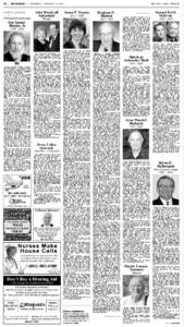 B4 > OBITUARIES »  SATURDAY, JANUARY 1, 2011 OBITUARIES Continued from previous page