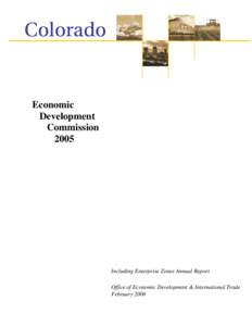 Colorado  Economic Development Commission 2005