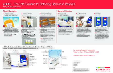 Pall eBDS-The Total Solution for Detecting Bacteriea in Leukoreduced Platelets