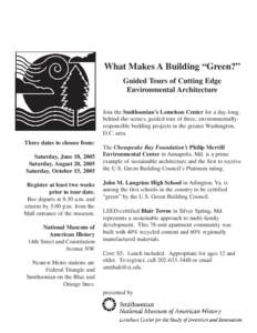 Environment / Energy in the United States / Building engineering / Low-energy building / Sustainable architecture / U.S. Green Building Council / Philip Merrill Environmental Center / Green building / Leadership in Energy and Environmental Design / Architecture / Construction / Sustainable building