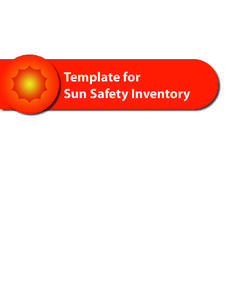 Template for Sun Safety Inventory