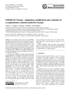 Air dispersion modeling / Emission inventory / Environmental economics / Emission standards / European Pollutant Emission Register / Emission intensity / AP 42 Compilation of Air Pollutant Emission Factors / European emission standards / Air pollution / Pollution / Atmosphere