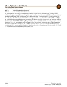 US 31 Plymouth to South Bend Final Environmental Impact Statement ES.2  Project Description
