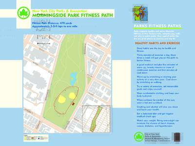 New York City Parks & Recreation  MORNINGSIDE PARK FITNESS PATH Fitness Path Distance: 470 yards Approximately[removed]laps to one mile