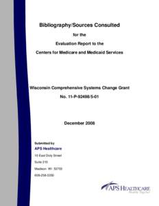 CMS Evaluation Report Bibliography