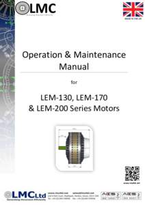 LMC  Generating Movement Efficiently Operation & Maintenance Manual