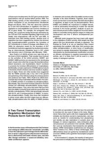 Molecular Cell 1062 of thymocyte development, the E47 gene products form heterodimers with yet another bHLH protein, HEB. The DNA binding activity of this heterodimeric complex is