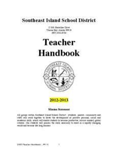 Southeast Island School District 1218A Shoreline Drive Thorne Bay, Alaska[removed]8254  Teacher