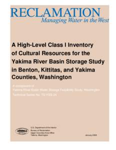 A High-Level Class I Inventory of Cultural Resources for the Yakima Basin Storage Study