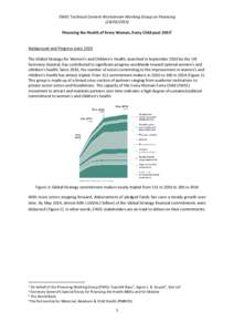 Health / United Nations / Fundraising / Innovative financing / Malaria / International development / The Global Fund to Fight AIDS /  Tuberculosis and Malaria / GAVI Alliance / Millennium Development Goals / Development / Tuberculosis / Economics