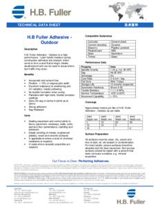 HB Fuller Adhesive - Outdoor TDS V4