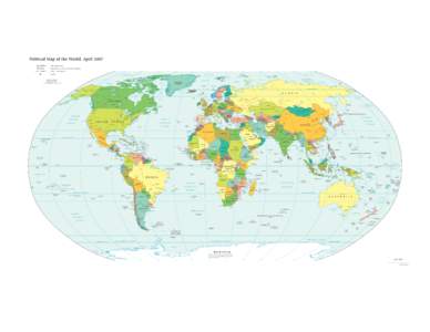 Political Map of the World, April 2007 AUSTRALIA Independent state  Bermuda