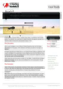 Case Study  Emergency Infrastructure for Basra In October 2003, Charles Kendall Freight’s Dubai office, in partnership with Charles Kendall Procurement, was appointed as freight forwarder and logistics provider for an