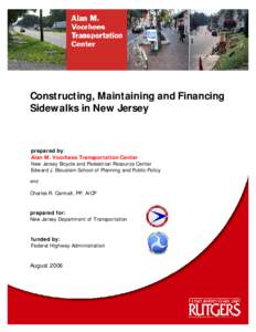 Microsoft Word - Constructing, Maintaining and Financing Sidewalks in New J…