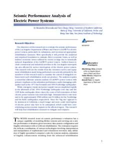Seismic Perfrmance Analysis of Electric Power Systems