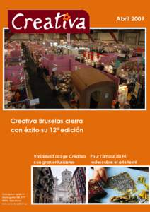 AbrilCreativa Bruselas cierra con éxito su 12ª edición  Valladolid acoge Creativa