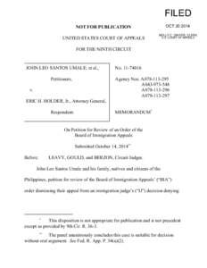 FILED OCT[removed]NOT FOR PUBLICATION UNITED STATES COURT OF APPEALS