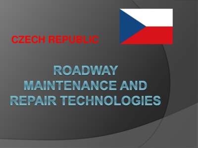 CZECH REPUBLIC  Czech Republic in Europe Motorway and expressway network 1990