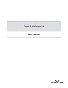 Grade 8 Mathematics  Item Sampler 1. John surveyed students in his school and recorded their preferences about video game consoles. He constructed the circle graph shown below.