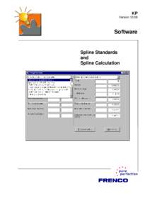 KP Version[removed]Software  Spline Standards