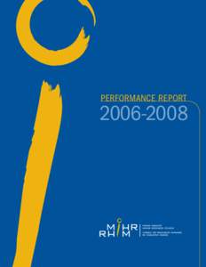 PERFORMANCE REPORT[removed] 2006-2008 INTRODUCTION