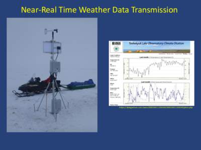 Near-Real Time Weather Data Transmission  https://datagarrison.com/users[removed][removed]plots.php AOOS Near-Real Time Data Portal