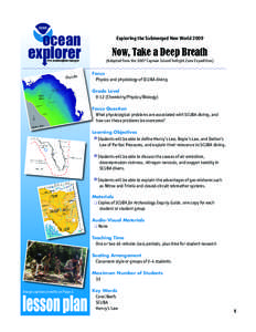 ocean www.oceanexplorer.noaa.gov Florida  Exploring the Submerged New World 2009