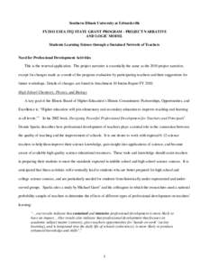 Coalition of Urban and Metropolitan Universities / North Central Association of Colleges and Schools / Southern Illinois University Edwardsville / Chemistry education / Science education / Southern Illinois University / Middle school / Bachelor of Education / SIUE School of Nursing / Education / American Association of State Colleges and Universities / Association of Public and Land-Grant Universities