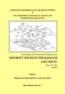 FOUNDATION FOR MIDDLE EAST AND BALKAN STUDIES & YTU DEPARTMENT OF POLITICAL SCIENCE AND