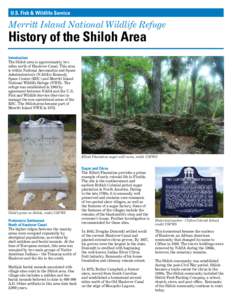 U.S. Fish & Wildlife Service  Merritt Island National Wildlife Refuge History of the Shiloh Area Introduction