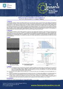 CrN/Ag Coatings for Biomedical Implant Applications H. Li (PDRA, [removed]), A. Leyland, A. Matthews 1. Introduction There have been increasing numbers of biomedical implants used in the human body. Howev