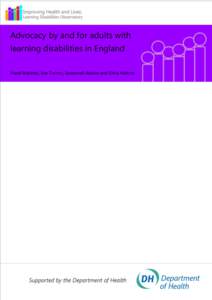 Advocacy by and for adults with learning disabilities in England Hazel Roberts, Sue Turner, Susannah Baines and Chris Hatton -1-