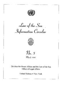 Division for Ocean Affairs and the Law of the Sea Office of Legal Affairs TJnited Nations e